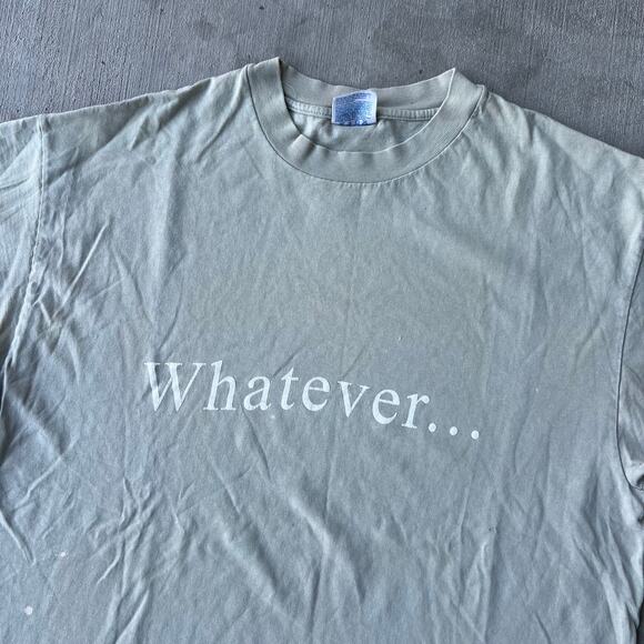 Vintage Whatever… text word graphic t shirt - Picture 2 of 10